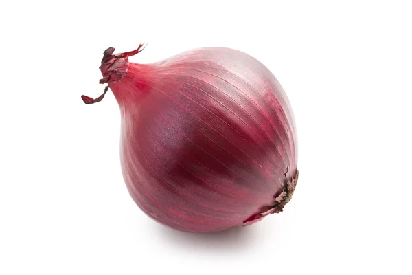 Cebolla roja sobre blanco — Foto de Stock