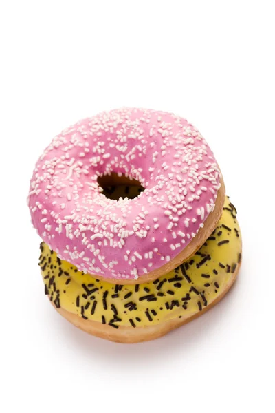 Doce donut em branco — Fotografia de Stock
