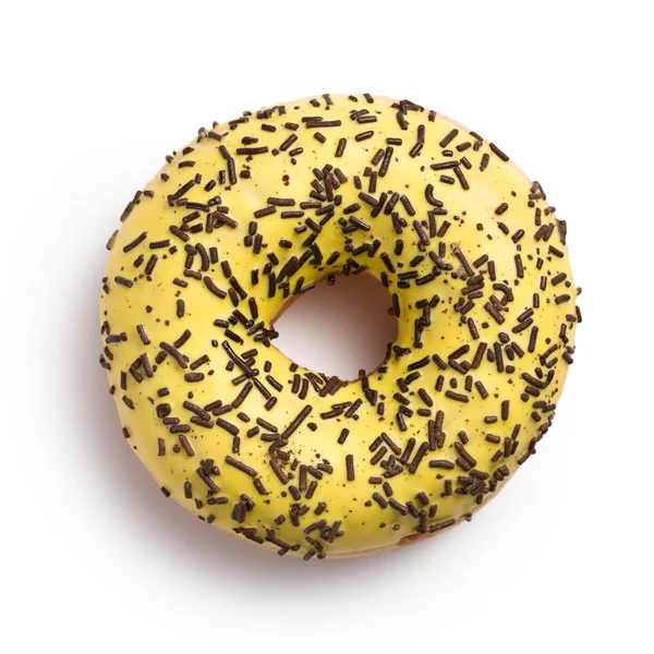 Sweet doughnut on white — Stock Photo, Image