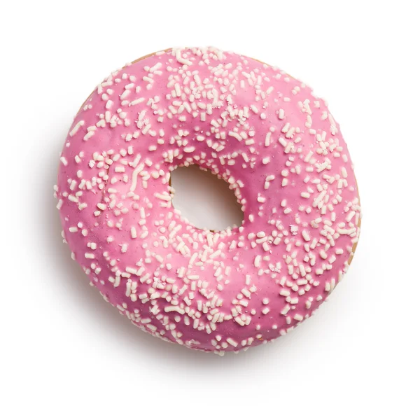 Doce donut em branco — Fotografia de Stock