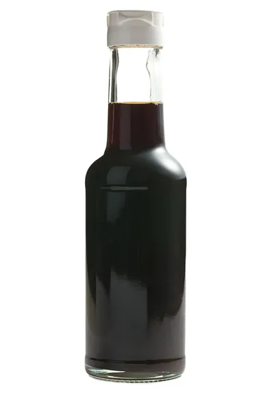 Soy sauce in bottle — Stock Photo, Image