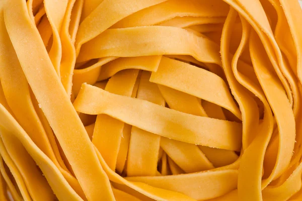Macro shot de pasta tagliatelle — Foto de Stock