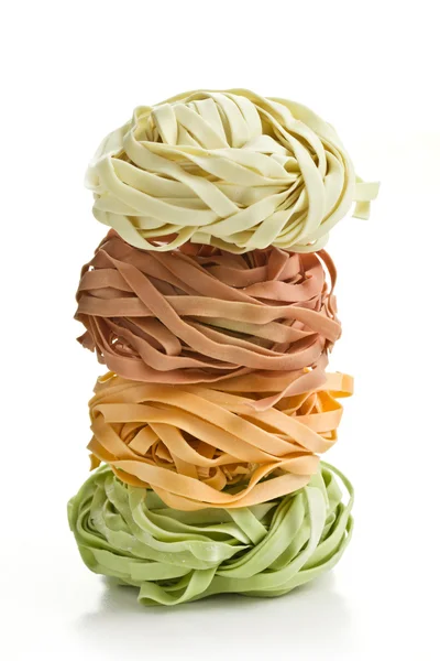 Colorida pasta tagliatelle —  Fotos de Stock