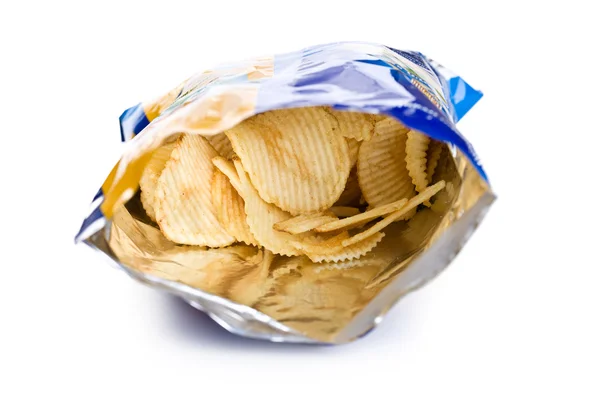 Potato chips in zak — Stockfoto