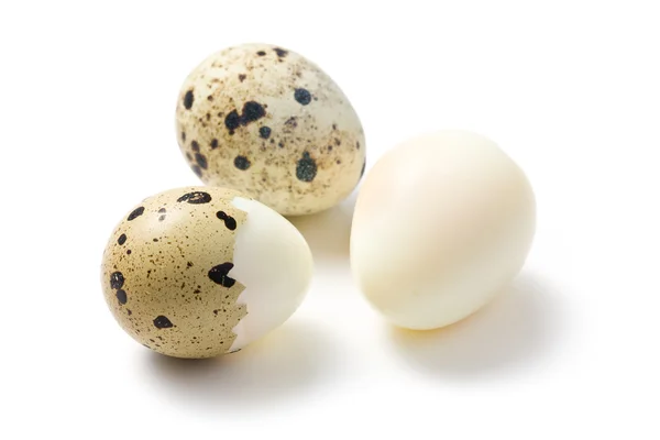Варёные перепелиные яйца — стоковое фото
