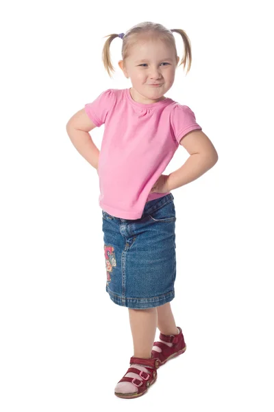 Kleines Mädchen posiert — Stockfoto