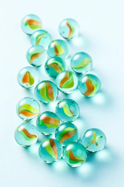 Kleurrijke glazen knikkers — Stockfoto