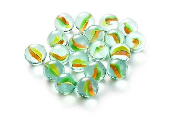 Mármores de vidro coloridos — Fotografia de Stock