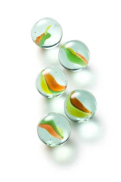 Färgstarka glas kulor — Stockfoto