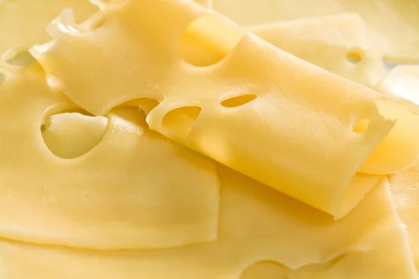 Tasty slices cheese — Stock Photo, Image