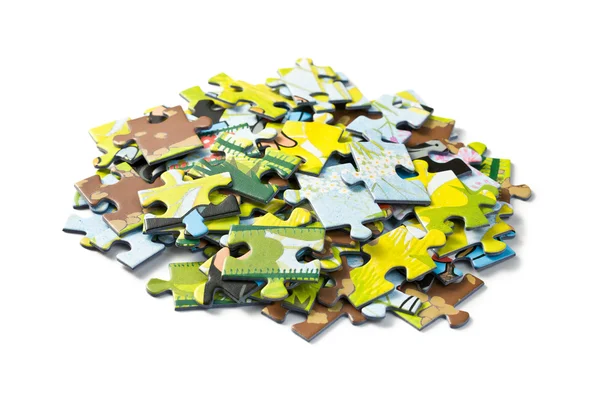 Puzzel met legpuzzel — Stockfoto