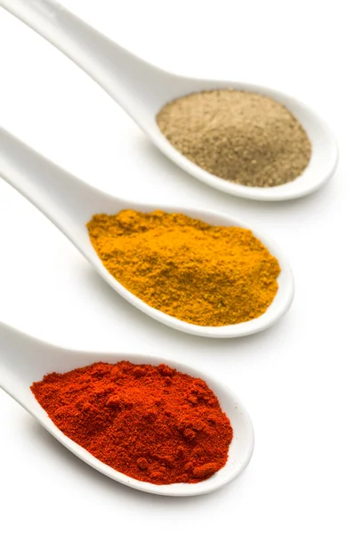 Various spicy powder Stock Photo