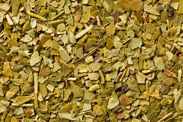 Folhas secas de chá mate — Fotografia de Stock