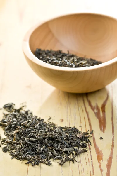 緑茶の葉を乾燥 — ストック写真