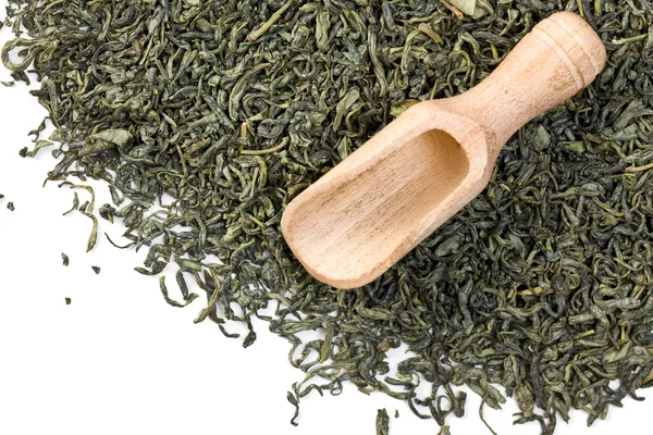 Folhas de chá verde — Fotografia de Stock