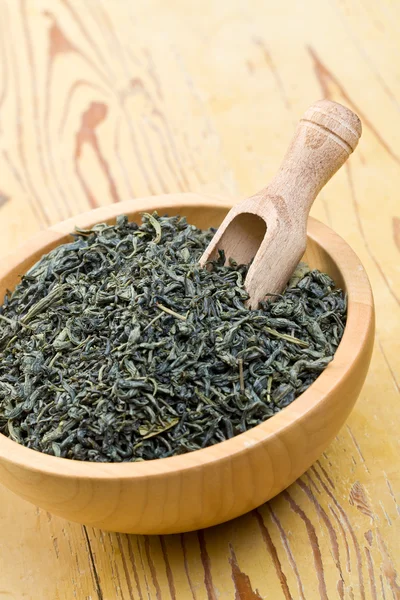 Foglie di tè verde — Foto Stock