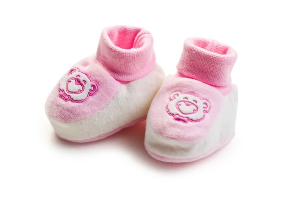 粉红色婴儿鞋 — 图库照片