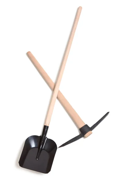 Houweel en shovel — Stockfoto