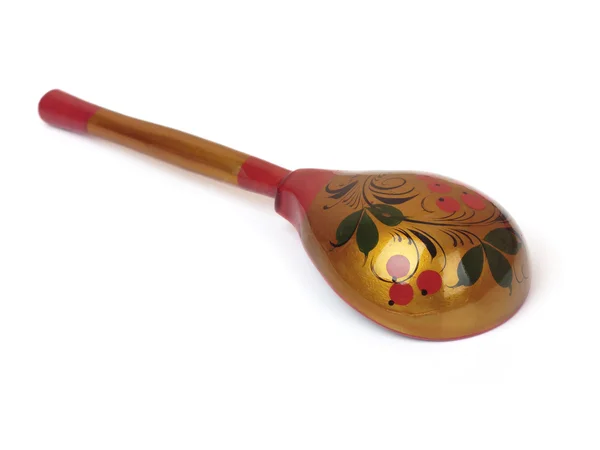 Traditional Russian wooden spoon. — Stock Photo, Image