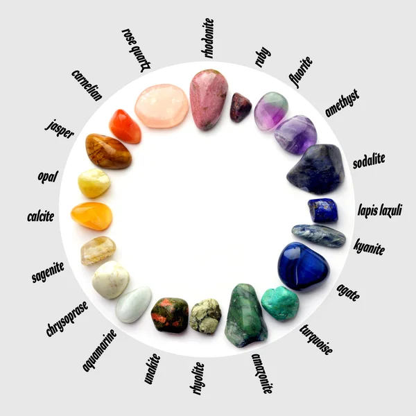 Gemstones circle — Stock Photo, Image