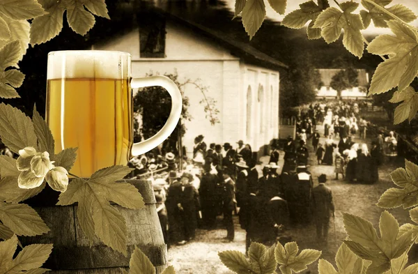 Pivo a historické slavnosti — Stock fotografie