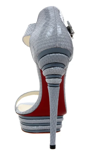 Parte de trás do sapato de luxo das mulheres — Fotografia de Stock