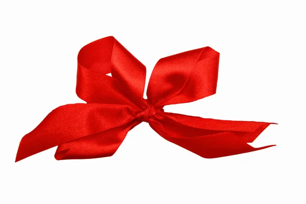 Büyük hediye kırmızı yay ile şerit — Stok fotoğraf