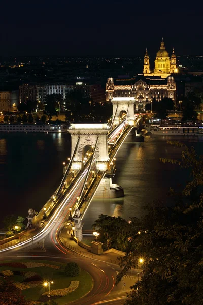 Budapeszt nocą — Zdjęcie stockowe