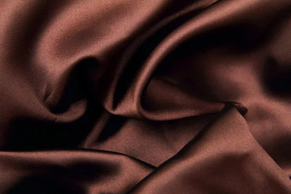 Brown smooth textile — Stock Photo, Image