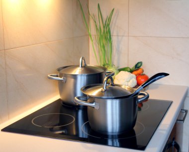 Pot in kitchen clipart