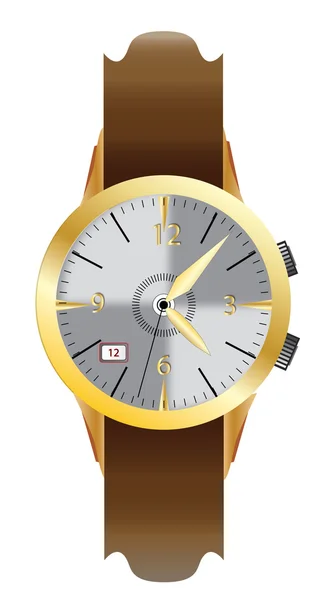 Классические мужские наручные часы — стоковый вектор