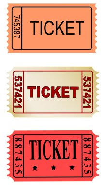 Color tickets clipart