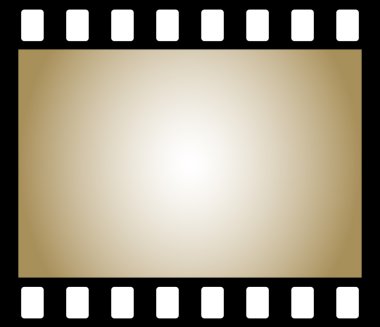 Frame of old negative photo film clipart