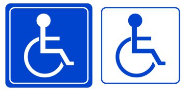 Özürlü ya da tekerlekli sandalyedeki kişi sembolü