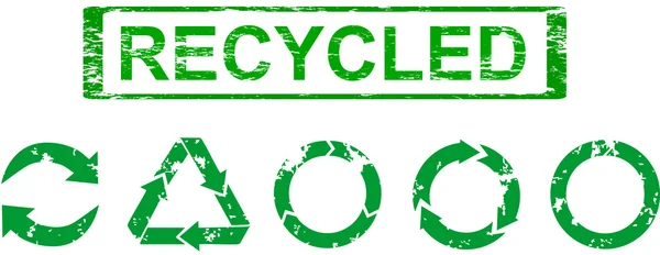 Zestaw symboli recyklingu — Zdjęcie stockowe
