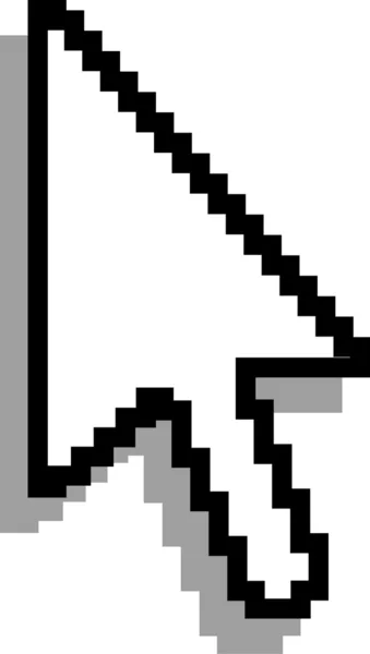 Cursor mit Pixel — Stockfoto