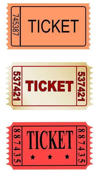 Biglietti a colori — Foto Stock
