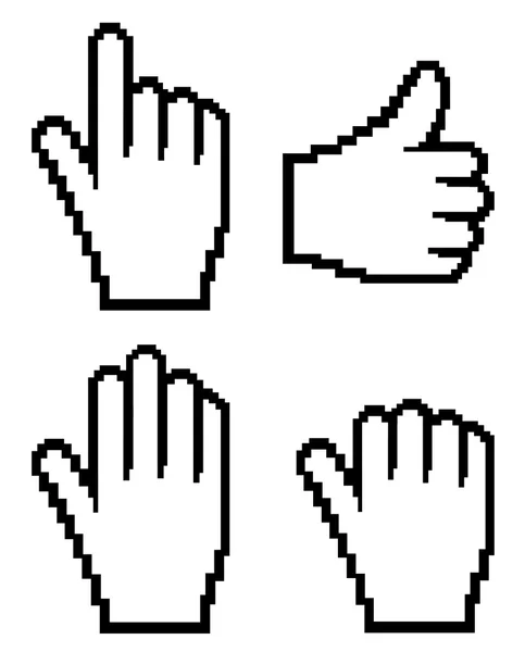 Σύνολο δείκτες - τα χέρια — Φωτογραφία Αρχείου