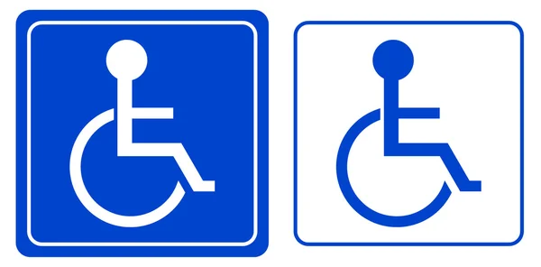Özürlü ya da tekerlekli sandalyedeki kişi sembolü — Stok fotoğraf