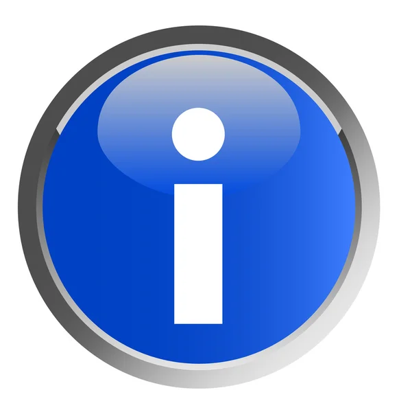 Símbolo de informação - botão — Fotografia de Stock