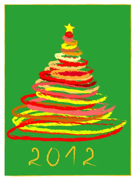 Árvore de Natal 2012 — Vetor de Stock