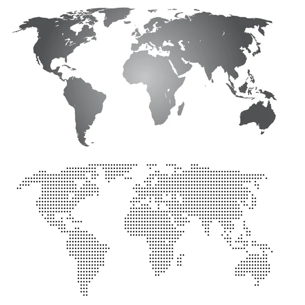 World maps — Stock Vector