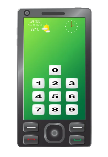 Téléphone tactile — Image vectorielle