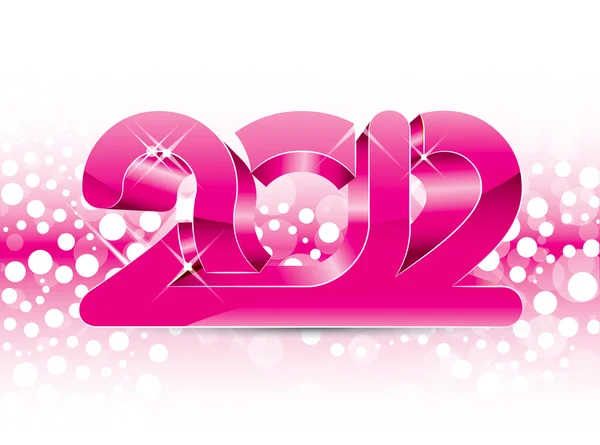 2012 νέο έτος εικονογράφηση — Διανυσματικό Αρχείο
