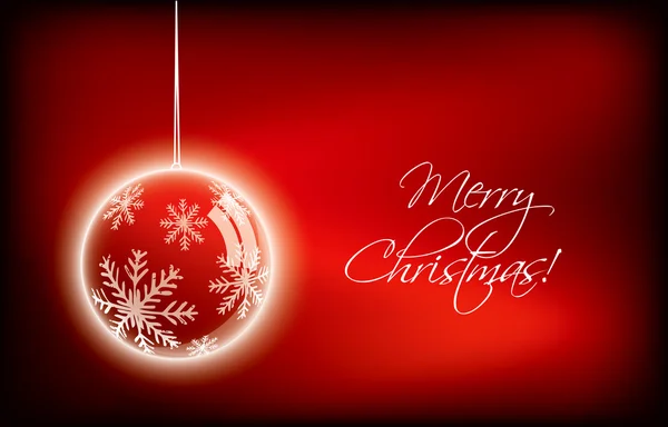 Saludo rojo de Navidad en formato vectorial editable — Archivo Imágenes Vectoriales