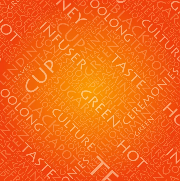 Апельсиновый фон для концепции чая — стоковый вектор