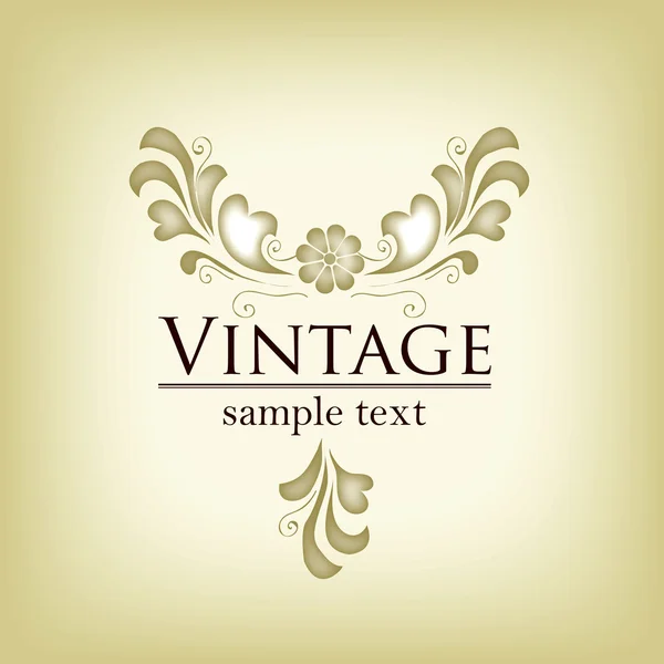 Elegant vintage frame — Stock Vector