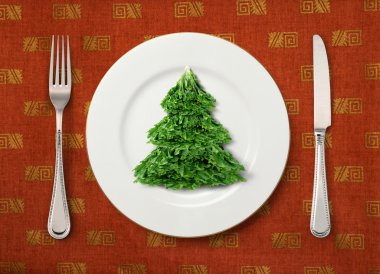 Christmas salad clipart