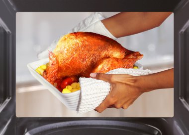 Cooking turkey clipart