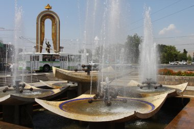 Dushanbe, capital of Tajikistan clipart